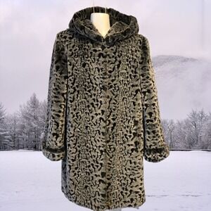 Dennis Basso Faux Fur Jacket -‎ Size Small